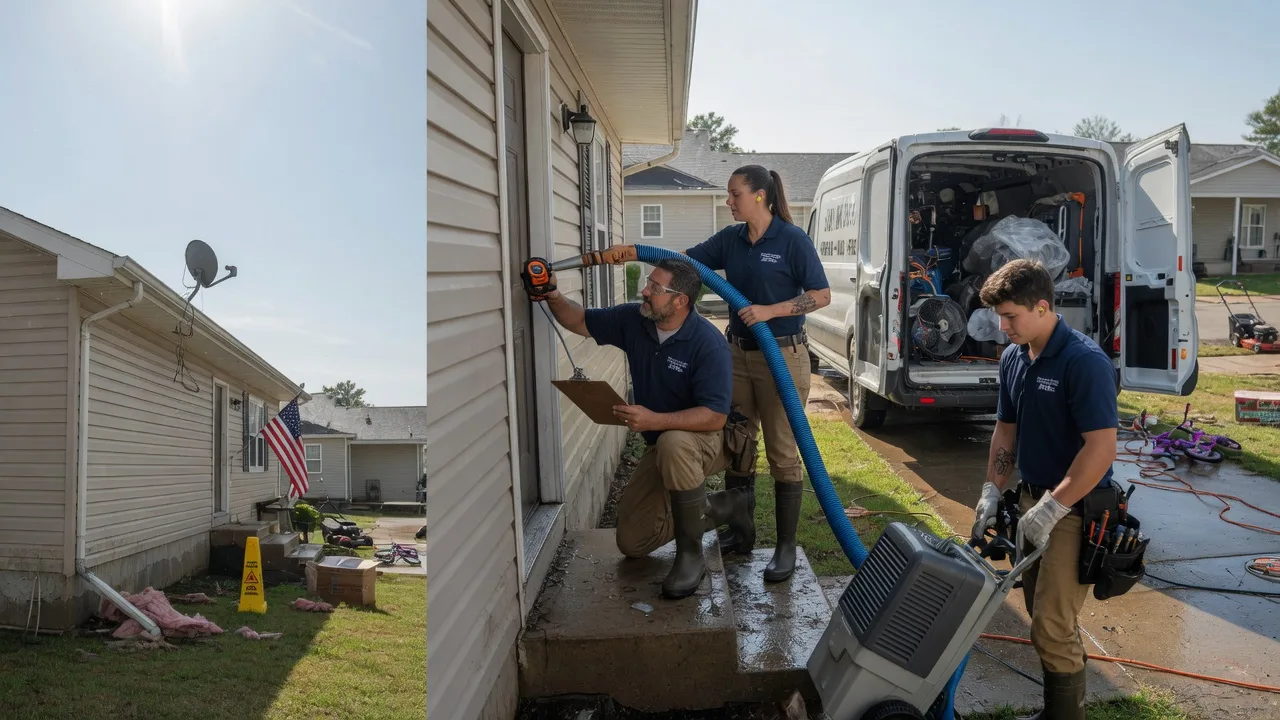 Ceiling Water Damage Restoration in Dallas, WI near me